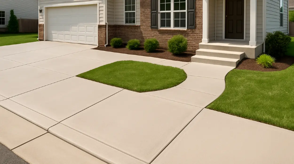 a concrete porch and sidewalk from ES Concrete Solutions in Round Rock, TX - concrete slab foundation a concrete porch and sidewalk from ES Concrete Solutions in Round Rock, TX - concrete slab foundation