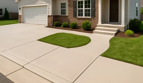 a concrete porch and sidewalk from ES Concrete Solutions in Round Rock, TX - concrete slab foundation a concrete porch and sidewalk from ES Concrete Solutions in Round Rock, TX - concrete slab foundation
