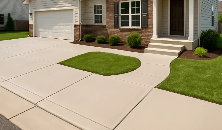 a concrete porch and sidewalk from ES Concrete Solutions in Round Rock, TX - concrete slab foundation a concrete porch and sidewalk from ES Concrete Solutions in Round Rock, TX - concrete slab foundation