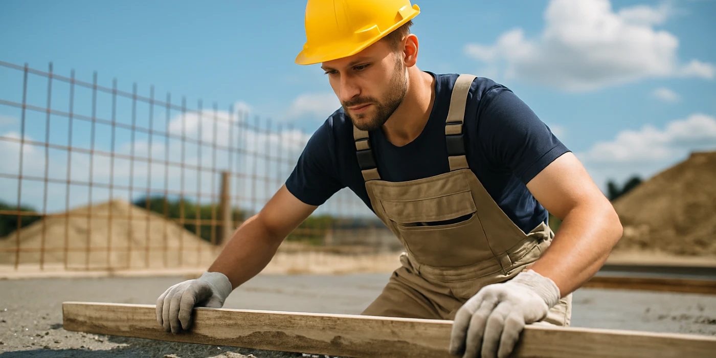 a male concrete worker spreading fresh cement on rebared ground from ES Concrete Solutions in Round Rock, TX - Sidewalk Repair a male concrete worker spreading fresh cement on rebared ground from ES Concrete Solutions in Round Rock, TX - Sidewalk Repair
